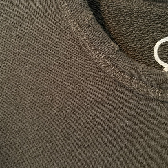 Chaser Dark Green Serpent Snake Distressed Sweatshirt Sz Large NWT - Picture 6 of 9